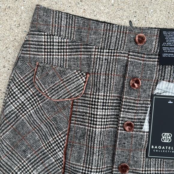 Bagatelle Women's Black and White Checkered Pencil Skirt XS NWT - Picture 2 of 5